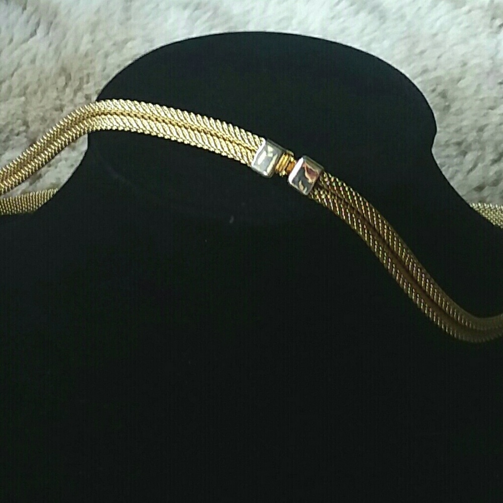 VINTAGE COUTURE DIAMANTE NECKLACE - Picture 4 of 4